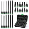 TecoTek 3/8" Drive Impact Torx Bit Socket Set, Extra Long