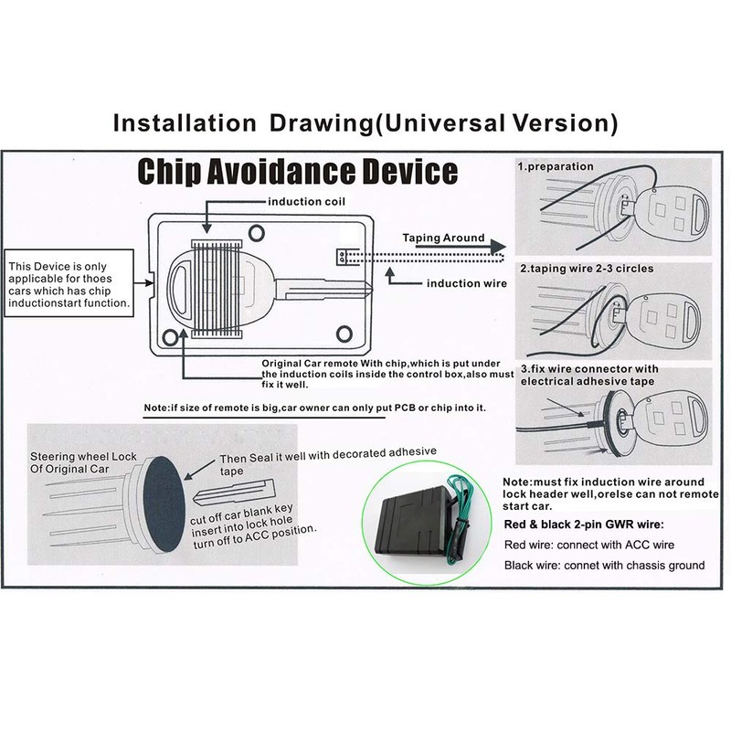 EASYGUARD BM001 Universal Immobilizer Bypass Module for Car Alarm Remote
