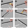Stainless Steel Shower Squeegee, Window Squeegee, 12 Inch, Shower Wiper