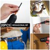 20 Pcs Impact Hex Head Allen Wrench Drill Bit Set,