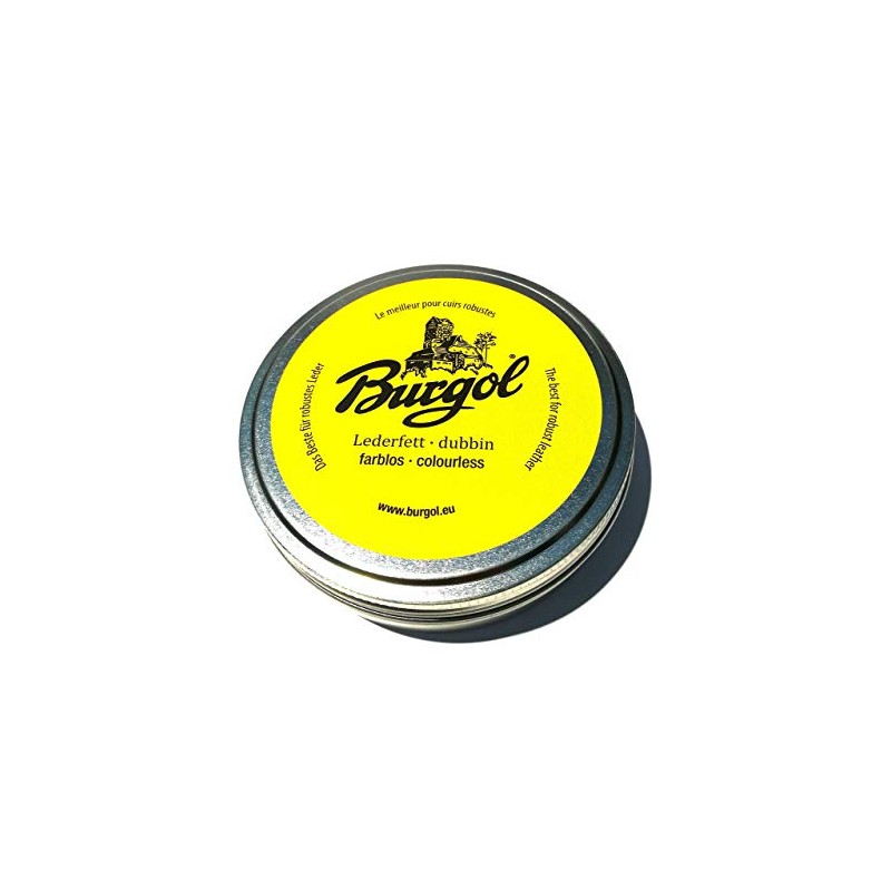 Burgol Lederfett dubbin farblos 100ml Blechdose