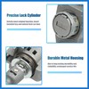 VekAuto 1 Set Front Door Lock Cylinder Set Kit with