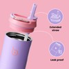 Bottle Bottle Insulated Water Bottle 700ml(24oz) with Straw and Lid