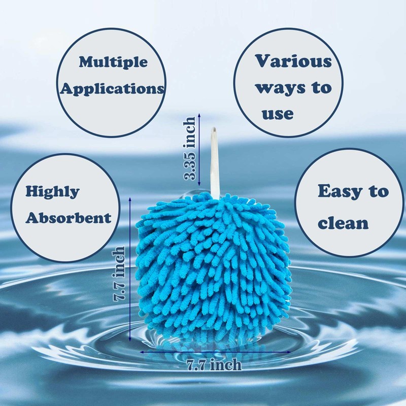 6 Pack Fluffy Puffins Hand Towels Microfiber Kitchen Bathroom Towel