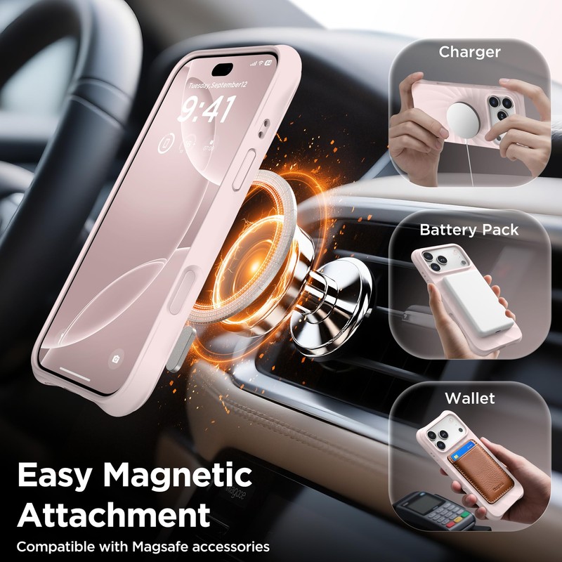 COFFKER - Funda magnética para 17 Pro Max, [cobertura de