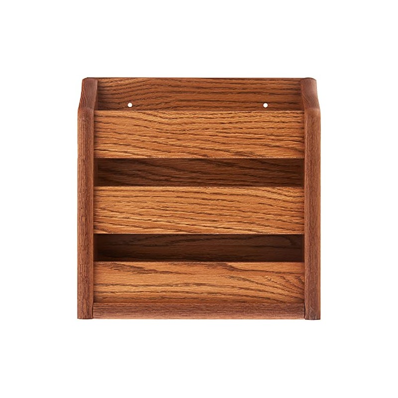 Wooden Mallet MRS1MO Rack, Wall Mount or Tabletop, Medium Oak