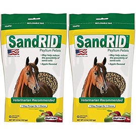 (2 Pack) Equine Sandrid Psyllium Pellets Value Pack for Equine, 2.3 lb