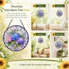 Hydrangea Suncatcher Stained Glass Window Hanging Hydrangea Gifts for Women