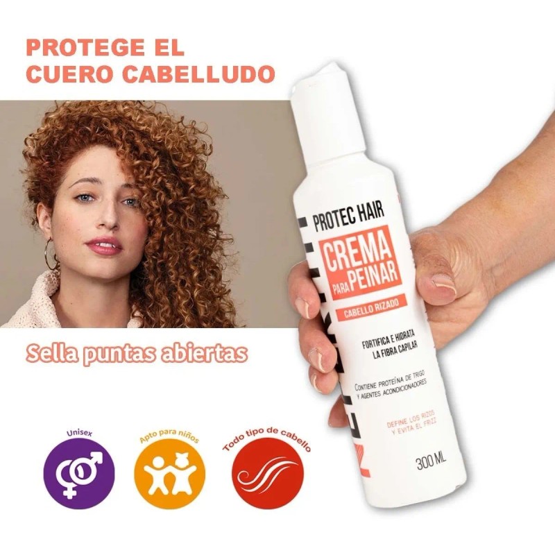 Nefertiti Crema Peinar Cabello Rizado 300ml