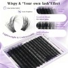 Yaiseiko 280Pcs 80D Wispy Lash Clusters 8-18MM Plant Fiber Individual
