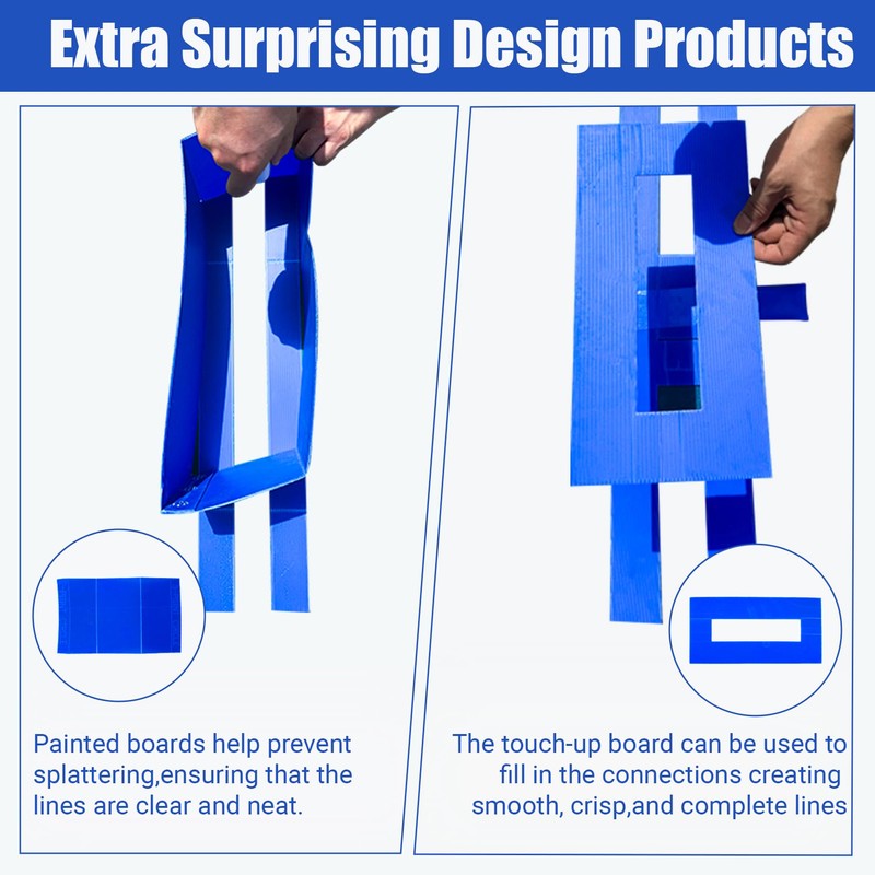 Reusable Waterproof Basketball Court Stencil Kit for Concrete