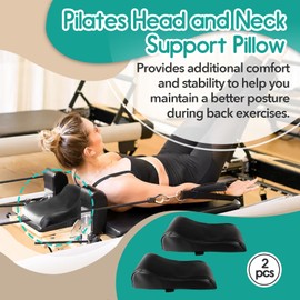 2Pcs Pilates Reformer Head and Neck Support Pillow - Essential Pillow Pilates Cushion - Add-On for Enhanced Pilates Workout - Pilates Cushion Pillow for Home Gym Training