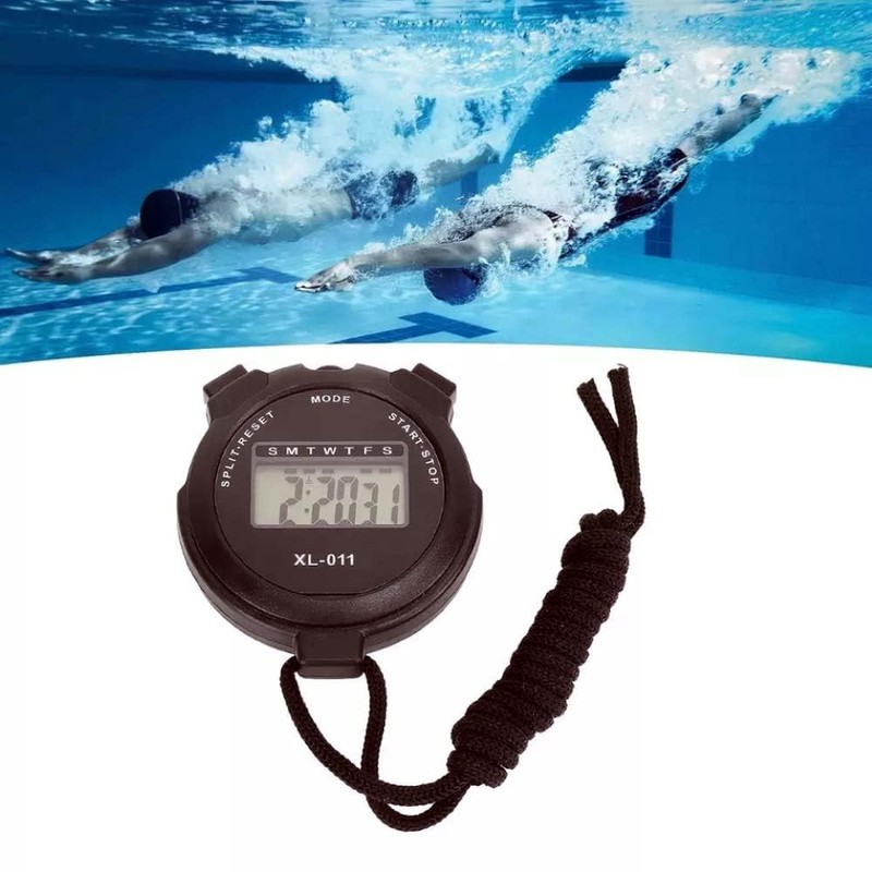 Digital Sports Stopwatch Timer Lap Large Display Interval Training Digital