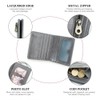Contacts Genuine Leather Small Wallet for Women RFID Blocking Card