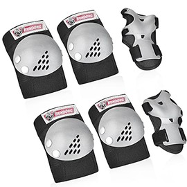 Kids Knee Pads Elbow Pads Wrist Pads Protective Gear Set for Youth, Roller Bike Cycling Skateboard Inline Skating Riding Scooter Skates Pads Toddler Wrist-guards Palm Pads for Outdoor Sports