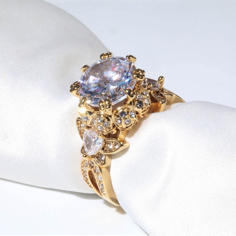 Ringcrown Couple Rings Matching Ring Skull Ring Bridal Sets AAA