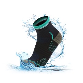 RANDY SUN Waterproof Socks Men Women Waterproof Socks Breathable Cold Resistant Outdoor Water Sports Bicycle Hiking Trail Rowing Skiing Cycling Hiking Golf 1 Pair, dark blue ankle socks, M