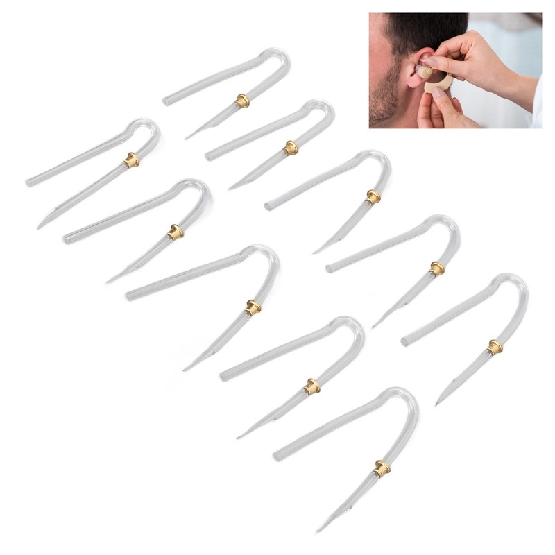 10pcs Preformed Earmold Hearing Aid Tubes Professional BTE Hearing Aid