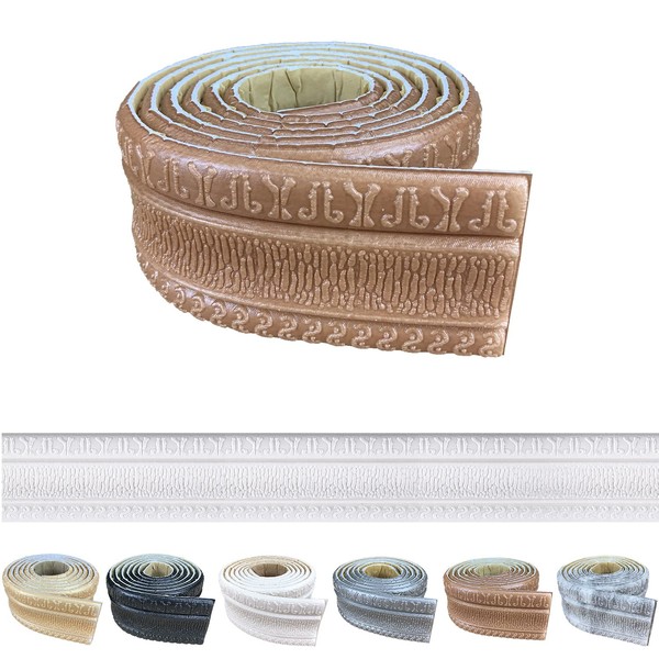 YLL Crown Molding Peel and Stick 3D Wall Edging Foam