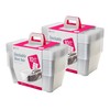 Life Story 10-Pack Plastic Storage Box, Stackable Shoe Organizer Tote