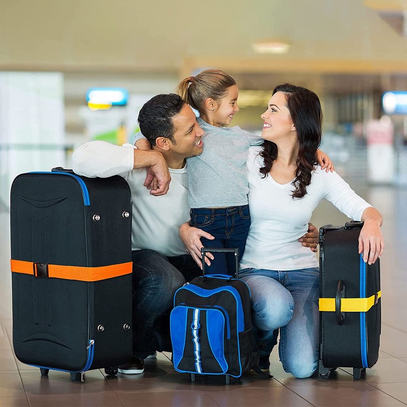 Suitcase Strap, Pack of 8, Luggage Strap, Adjustable Suitcase Strap,
