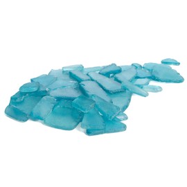 Nautical Crush Trading Sea Glass | Caribbean Blue Colored Sea Glass Mix | 11 Ounces of Sea Glass for Art Crafts and Decor | Sea Glass Bulk