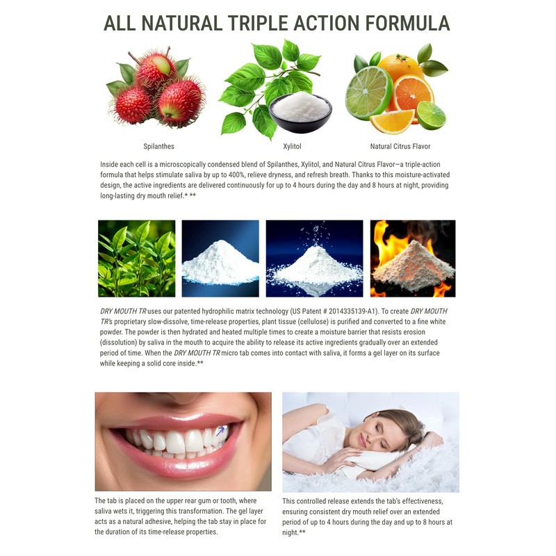 Dry Mouth TR by NeuOra Microceuticals: 8 Hour Time-Release Oral