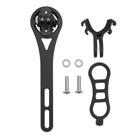 Wahoo Out Front Mount Bike Computer Mount Holder Aluminum Black Metal Bicycle Riding Code Table GPS Seat Extension Mount Bracket for Bryton Wahoo (Black)