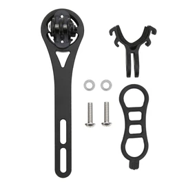 Wahoo Out Front Mount Bike Computer Mount Holder Aluminum Black Metal Bicycle Riding Code Table GPS Seat Extension Mount Bracket for Bryton Wahoo (Black)