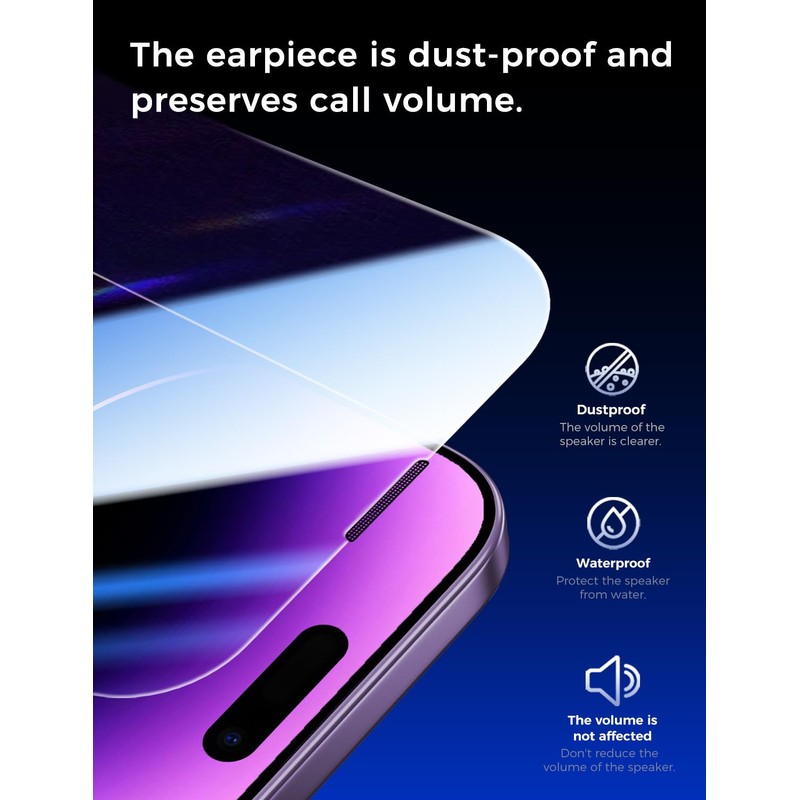 MAGIC JOHN 2 Pack for iPhone 14 Pro Max 6.7