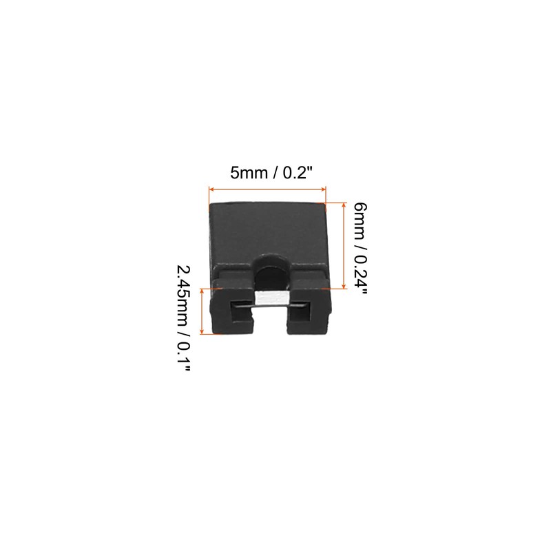 sourcing map 2.54mm Jumper Caps Standard Circuit Board Jumper Cap