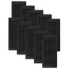 Decor Grates PL410ZIP-BLK-10 Louvered Plastic Floor Register, 4 x 10