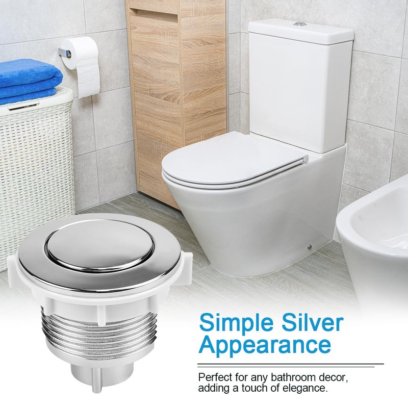 ADERTOS 2 PCS Toilet Flush Button, 38mm Single Press Push Button