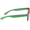 Police S1944 50z75v Wayfarer Sunglasses, Red,Green & Blue Mirrored, 50