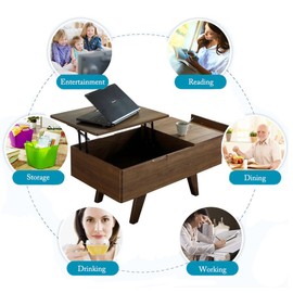 1 Pair Lift Up Top Coffee Table Mechanism Spring Hinge Hardware Fitting Table Hinge for Furniture Accessories, Multi-Functional Pneumatic Gas Spring Lift Support for Coffee Table