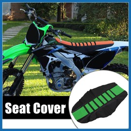 A ABSOPRO Motorcycle Pit Dirt Bike Seat Cover Seat Cushion Green Black Item Replacement