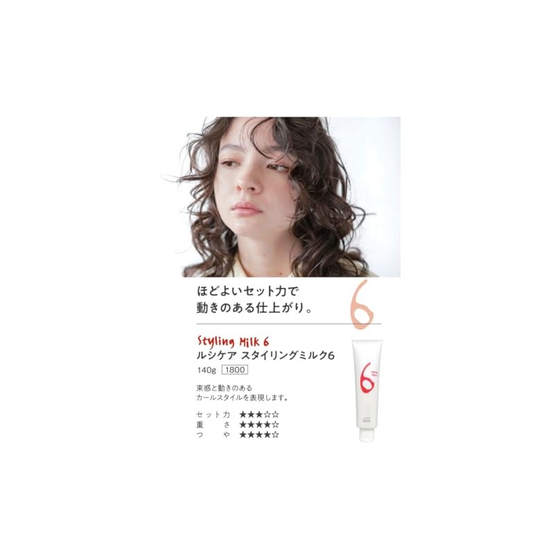 Real Chemical Lucicare Styling Milk 6 4.9 oz (140 g)
