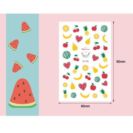 Instagram Nail Stickers, Easy Stick Manicure Set for Women, Girls, Kids, 10 Pcs Ultra Thin Kids Nail Stickers Cute Flowers, Hearts, Rainbows, Emoji for Work or Casual Nail Decoration