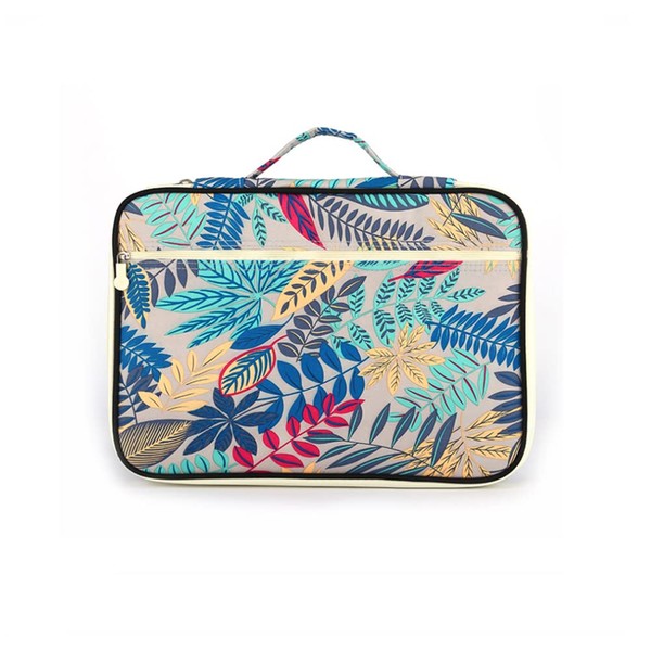 A4 Document Case,Multi-Pocket Document Bag,A4 Zip Portfolio, Professional Document Holder