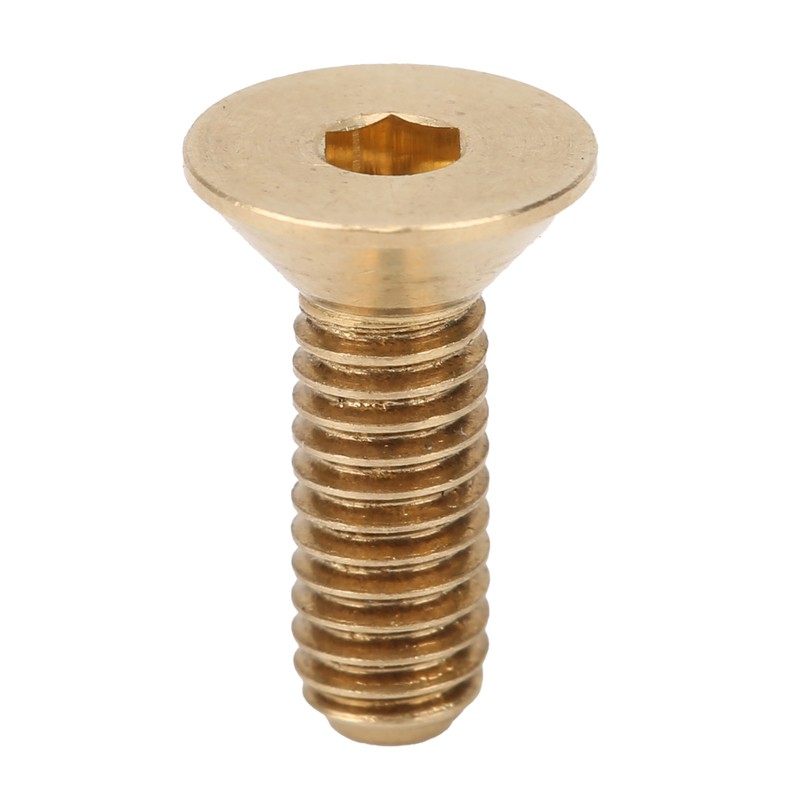 50Pcs Flat Hex Socket Screw Copper Countersunk Head Fastener Hardware