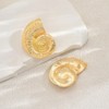 Shell Earrings for Women Large Conch Seashell Swirl Drop Studs