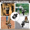 Huybaa Universal Tap Adapter, Garden Hose Coupling, Rubber Connector with
