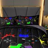 BDUCOK 5 Pieces Gamer Comforter Set for Boys Gaming Bedding