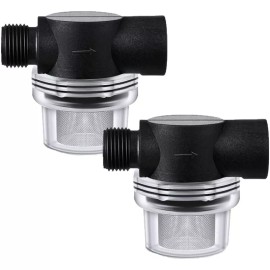 Unbranded replace for RV Marine Water Pump  1/2" Stainless Steel  Filter (2 packs)
