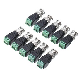 BNC Balun Connector 28 Pcs - Coaxial/Cat5/6 to BNC Male Adapter for CCTV Surveillance Video Cameras