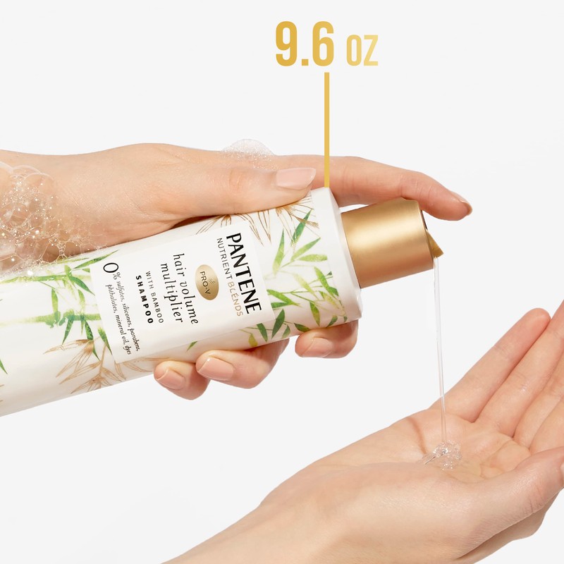 Pantene Sulfate Free Shampoo, Volumizing shampoo for fine or flat
