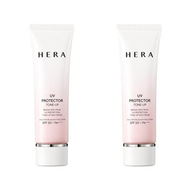 HERA 헤라 유브이 프로텍터 톤업 50ml SPF50+ 2개 Hera UV Protector Tone-Up 50ml SPF50+ 2pcs