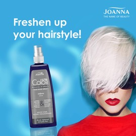Joanna Ultra Color - Silberne Farbspülungsspray für Blondes und Helles Haar - Aschgrauer Farbton - Natürlicher Glanz - Beseitigt Gelbstich in Haar - Hellt das Haar auf und Revitalisiert es - 150 ml
