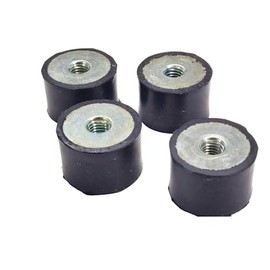 Rubbergiant Rubber mounts M10-40mm x 30mm Anti vibration rubber mount I Rubber Isolator Mounts Shock Absorber I Rubber bobbin Mounts (M10 Thread - 40mm D x 30mm H)