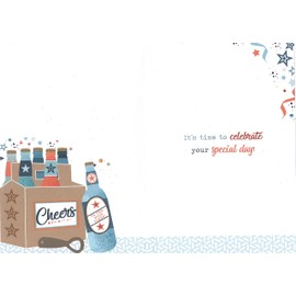 Modern Male Birthday Card for him Men - Open Male Birthday Card - General Male Birthday Card - We also have birthday cards multipack/christmas cards packs/thank you cards multipack/wholesale/multipack